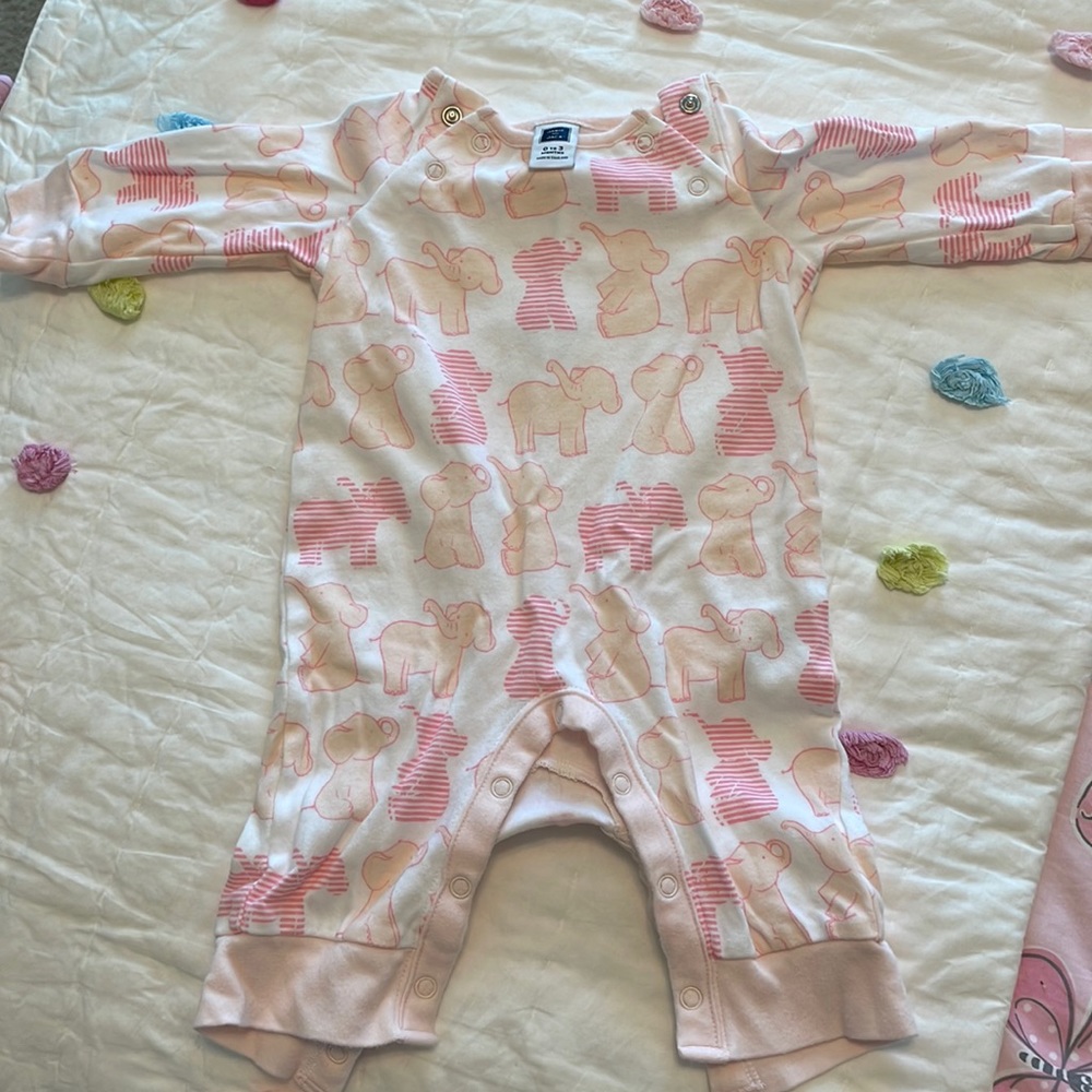 Janie & Jack Pink Elephant Outfit